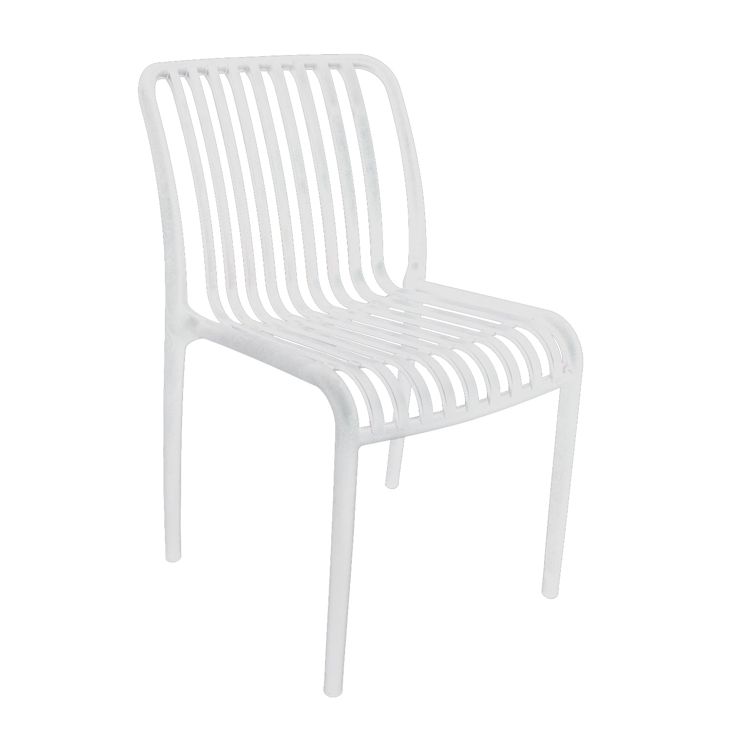 VESTIAMO CASA GIARDINO - Sedia da giardino in Polipropilene Bianca - h79x42x58 cm